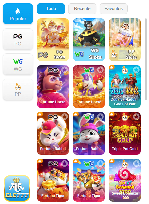 Jogos Certificados ele777.com